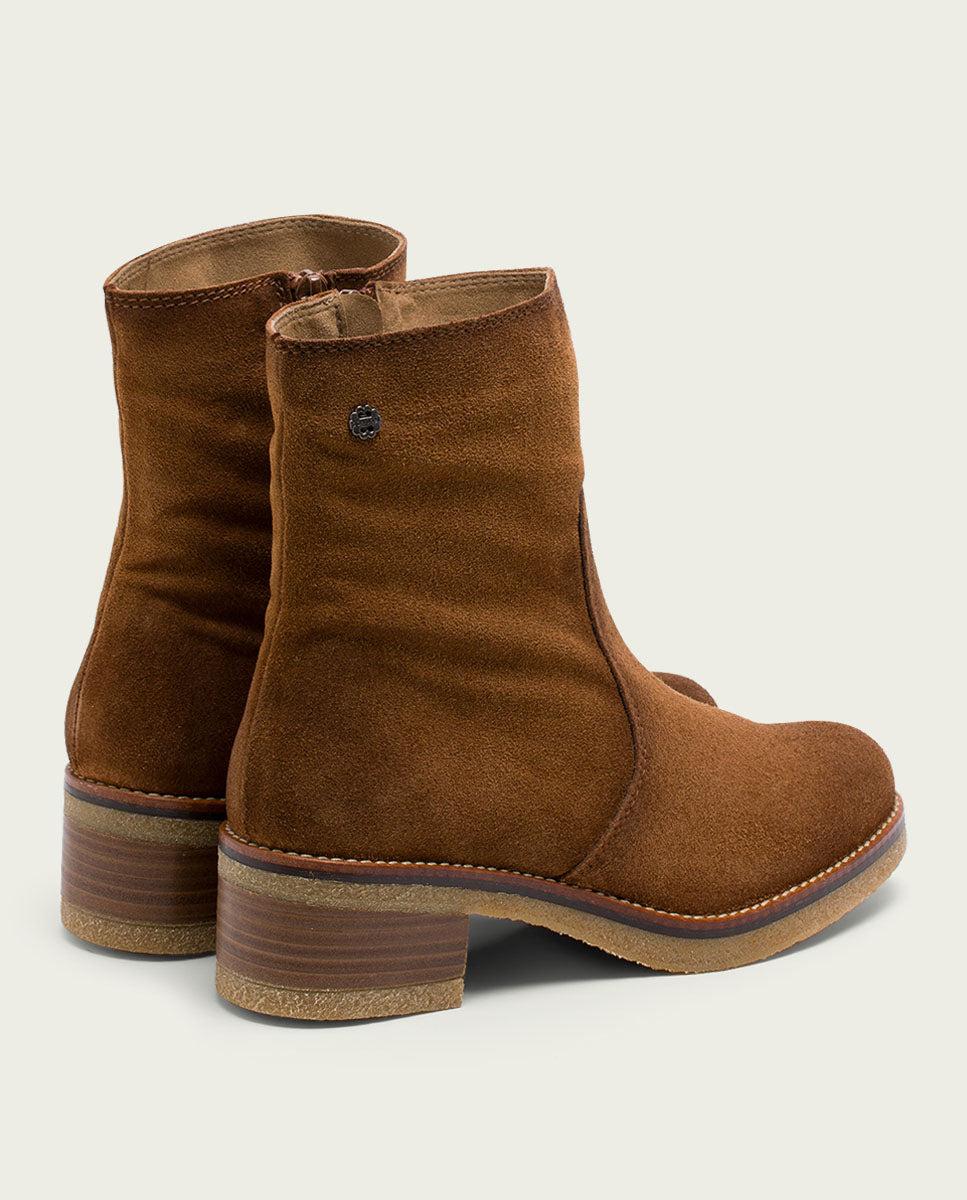 porronet BOTINES DE PIEL CUERO CON CREMALLERA GIUNIA Precio ultrabajo