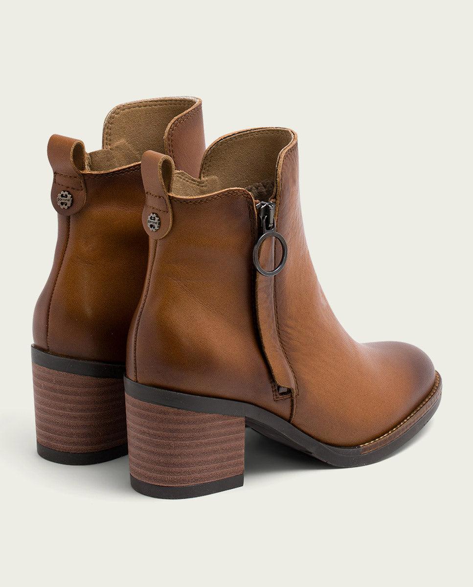 porronet BOTINES DE PIEL CUERO CON CREMALLERA JAELA 2025
