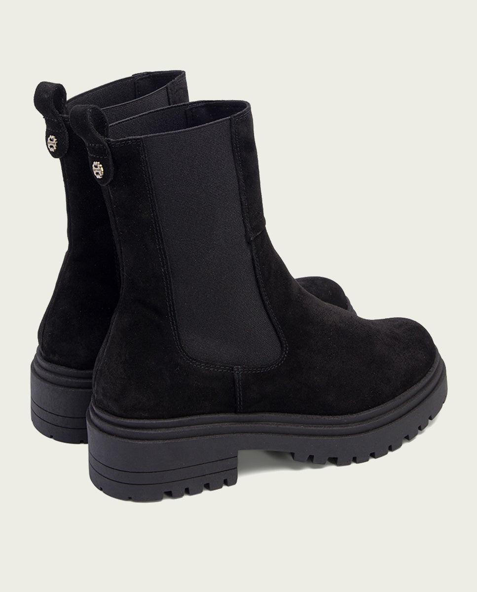 porronet BOTINES DE SERRAJE NEGROS CON ELÁSTICOS FLEUR Venta caliente