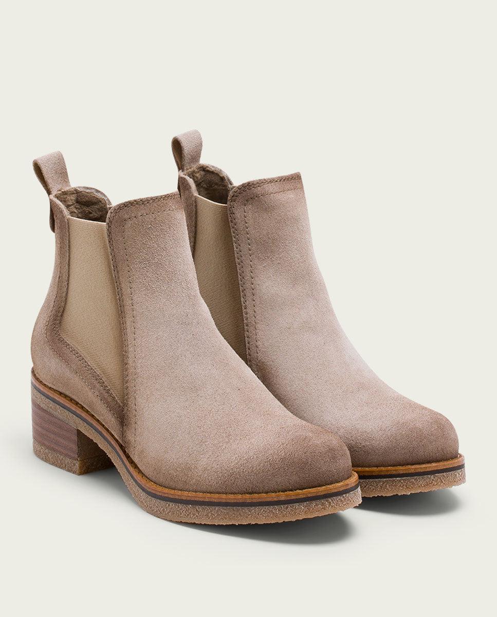 porronet BOTINES DE PIEL ARENA CON ELÁSTICOS GILLIAN Oferta especial de fábrica