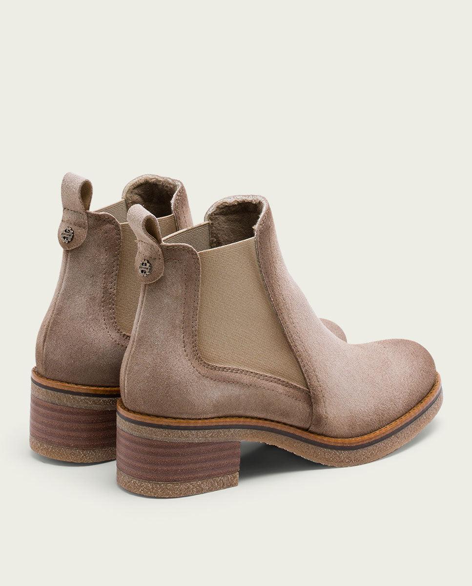 porronet BOTINES DE PIEL ARENA CON ELÁSTICOS GILLIAN Oferta especial de fábrica