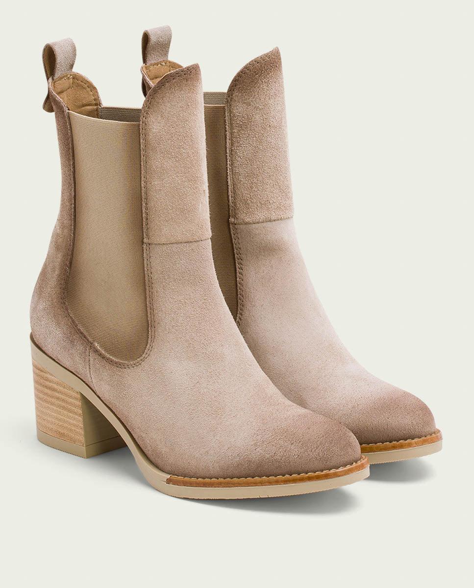 porronet BOTINES DE PIEL ARENA CON ELÁSTICOS JANA Promoción trimestral