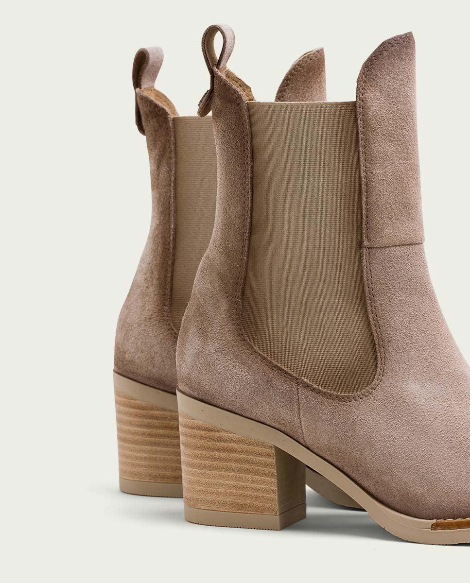 porronet BOTINES DE PIEL ARENA CON ELÁSTICOS JANA Promoción trimestral