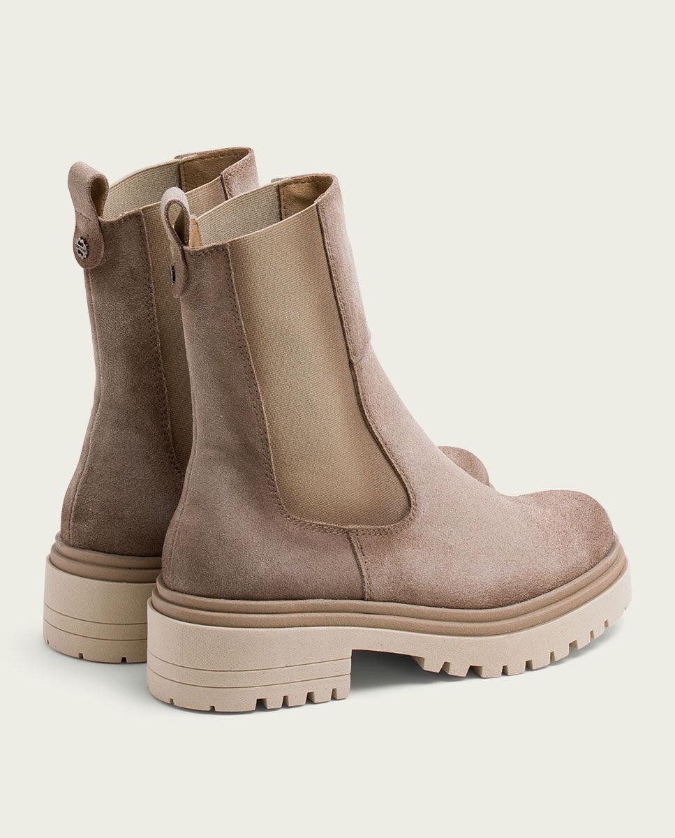 porronet BOTINES DE SERRAJE ARENA CON ELÁSTICOS FLEUR Grandes descuentos