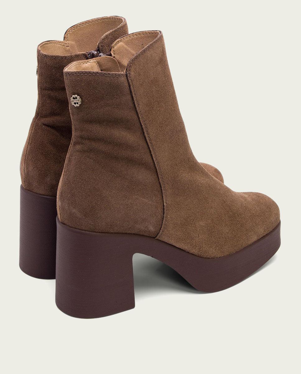 porronet BOTINES DE TACÓN MOKA CON CREMALLERA LETA Descuento por venta flash