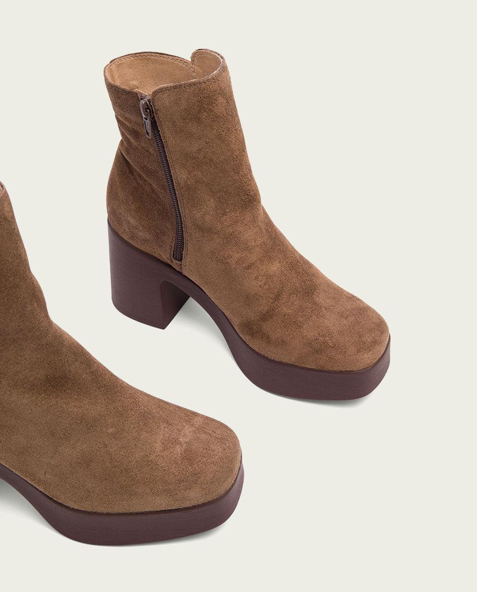 porronet BOTINES DE TACÓN MOKA CON CREMALLERA LETA Descuento por venta flash