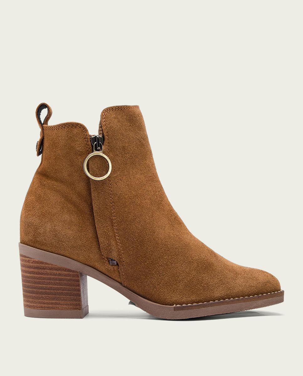 porronet BOTINES DE TACÓN CUERO CON CREMALLERA NERY
