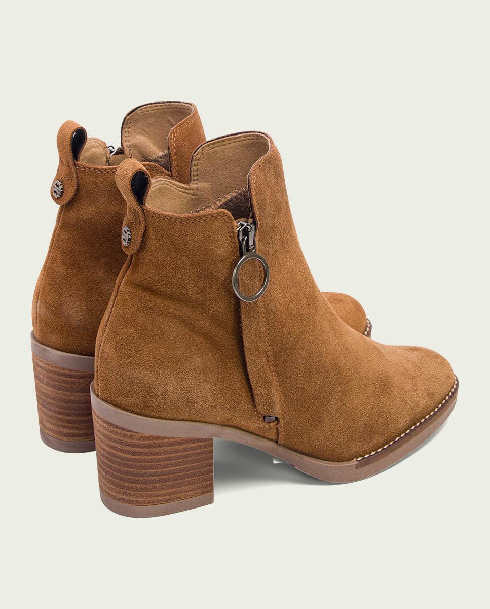 porronet BOTINES DE TACÓN CUERO CON CREMALLERA NERY Precio ultrabajo
