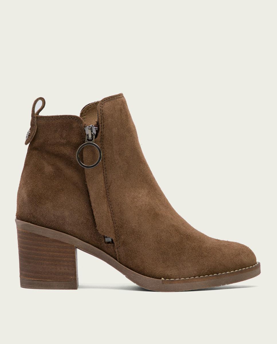 porronet BOTINES DE TACÓN MOKA CON CREMALLERA NERY