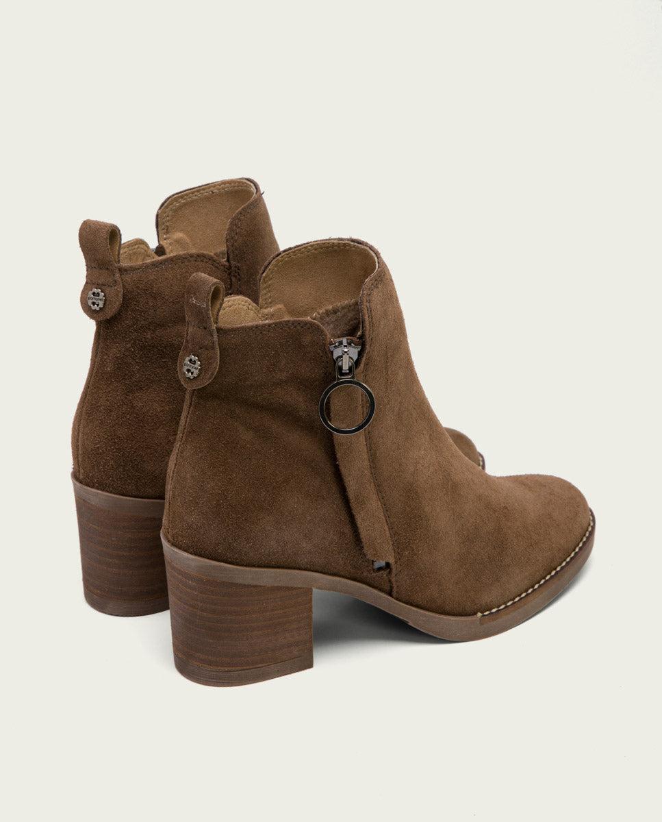 porronet BOTINES DE TACÓN MOKA CON CREMALLERA NERY 2025
