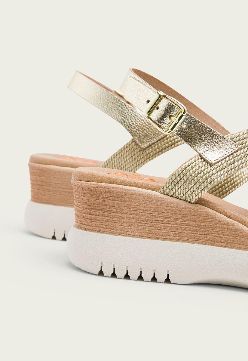 porronet SANDALIA CUÑA PLATINO ELISA Outlet online
