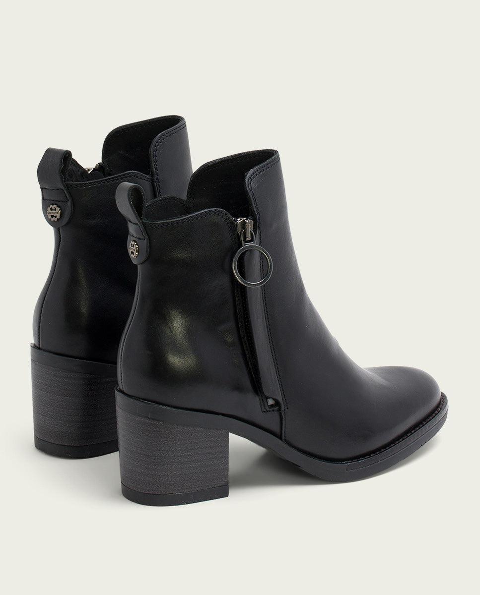 porronet BOTINES DE PIEL NEGRA CON CREMALLERA JAELA Últimos 2 días