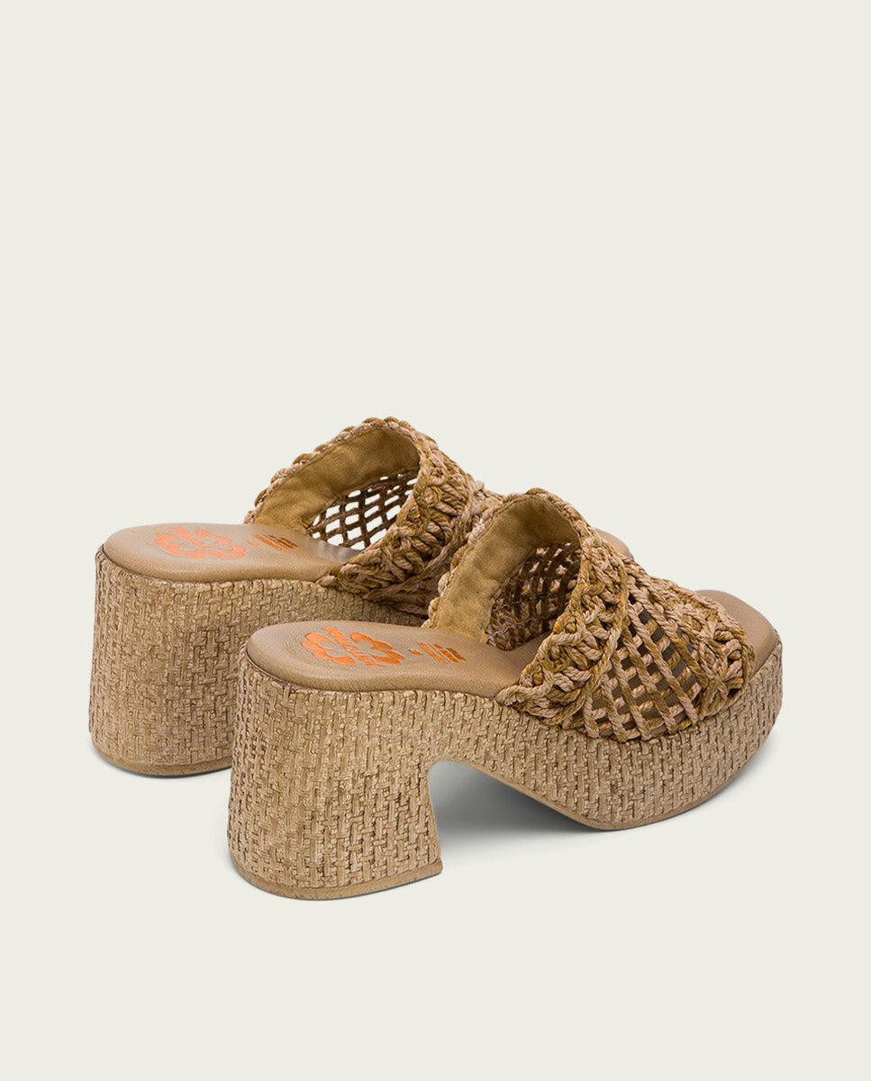 porronet SANDALIA TACON PIEL TEXTIL CUERO JUDITH Precios de Black Friday