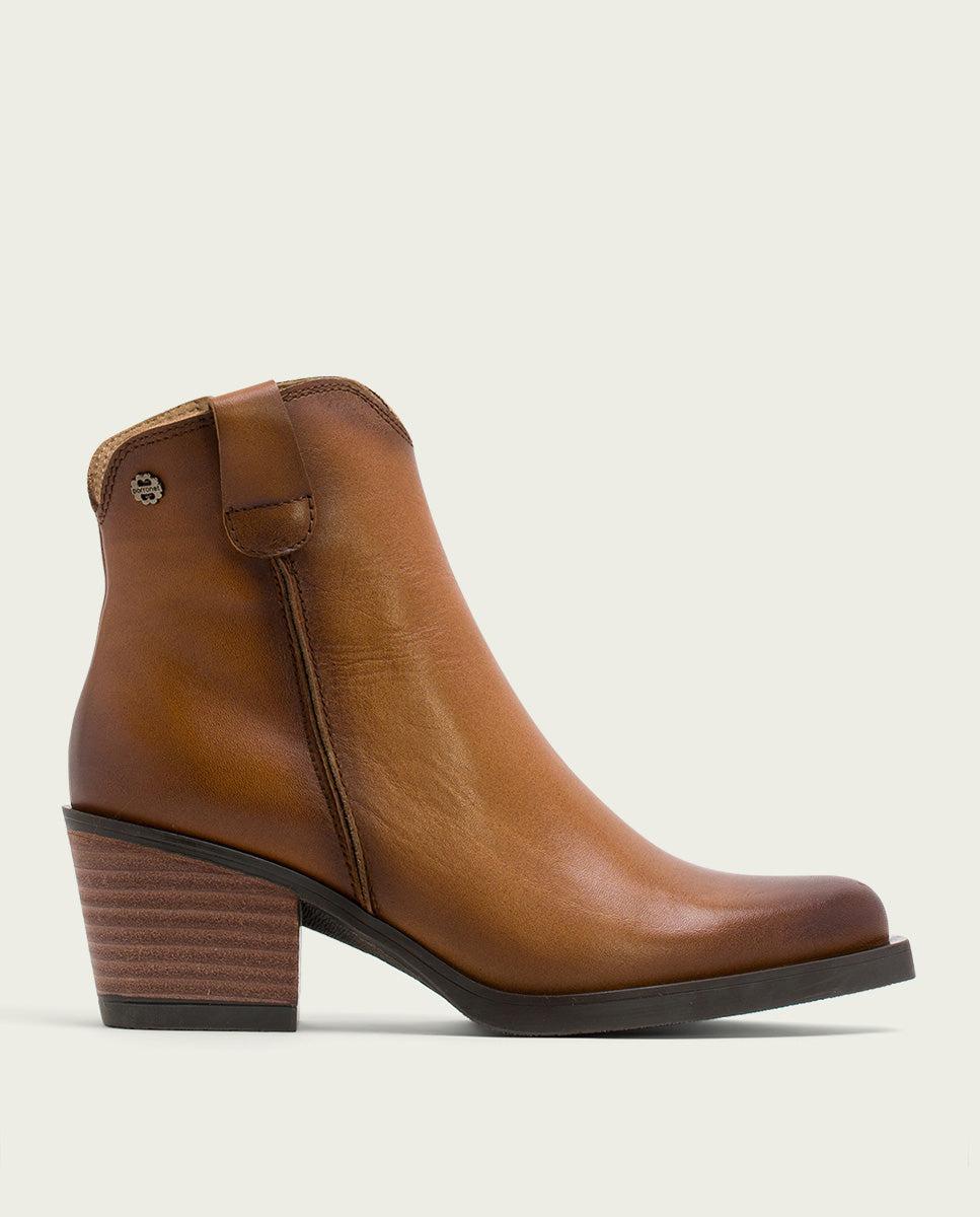 porronet BOTINES COWBOY DE PIEL CUERO CON CREMALLERA HADRIA Rebajas