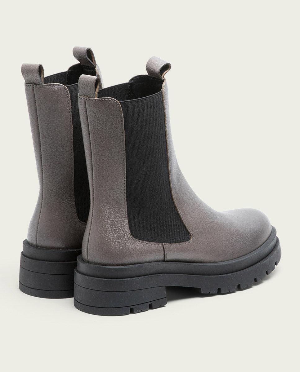porronet BOTINES TRACK PIEL GRIS CON ELÁSTICOS NAÍN Descuento por venta flash