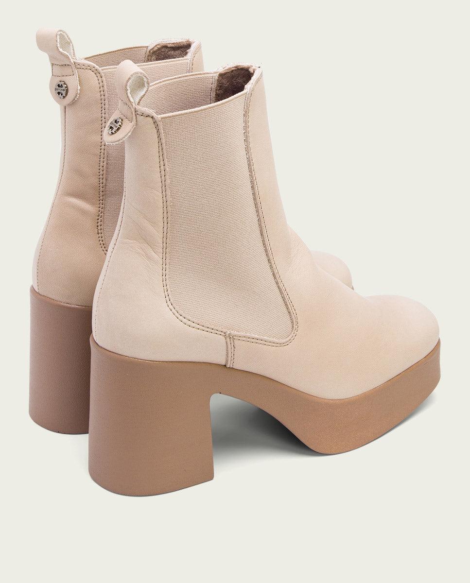 porronet BOTINES DE TACÓN TAUPE CON ELASTICOS LAURA Últimos 3 días