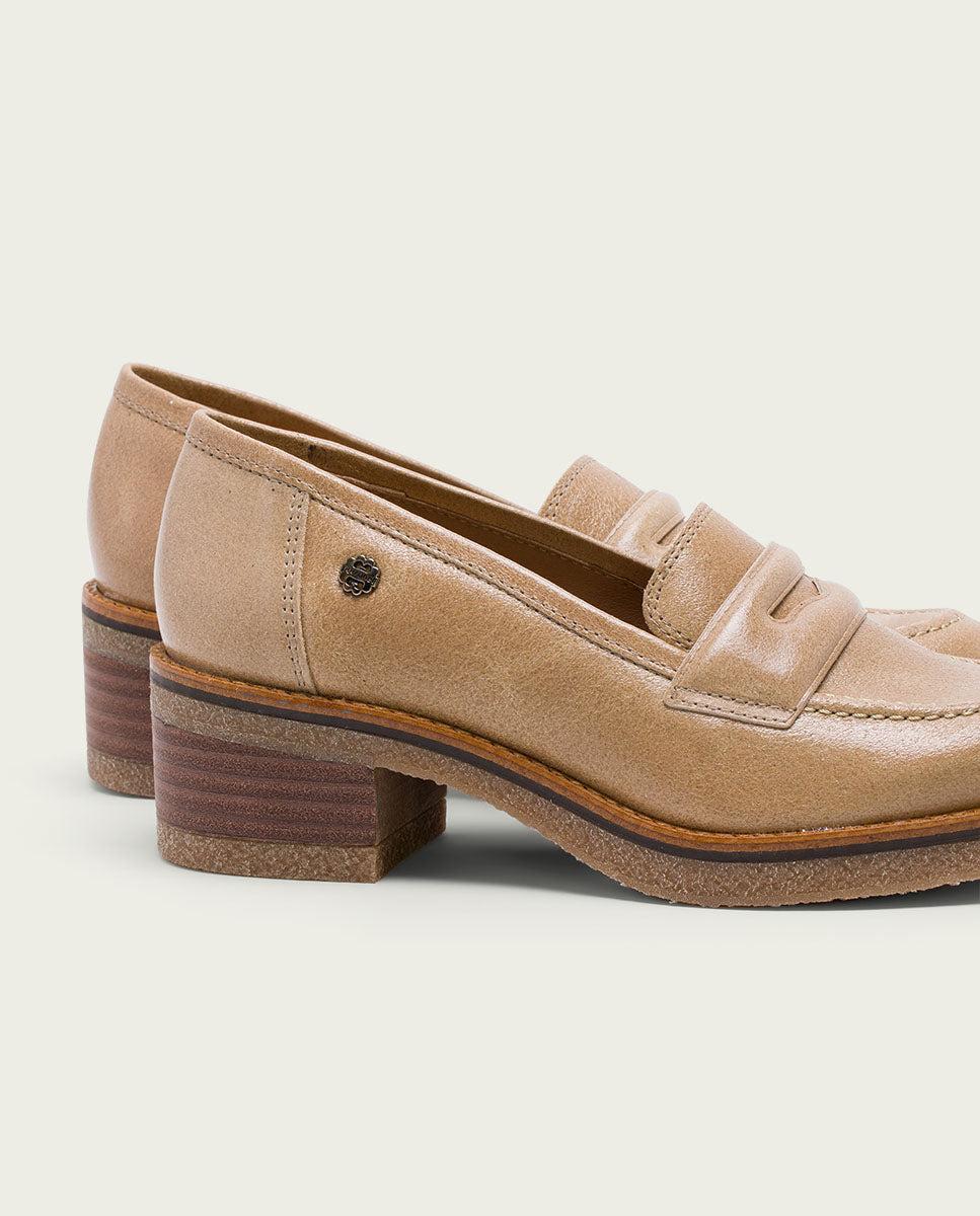 porronet MOCASINES DE PIEL CAMEL GALIA Oferta especial de fábrica