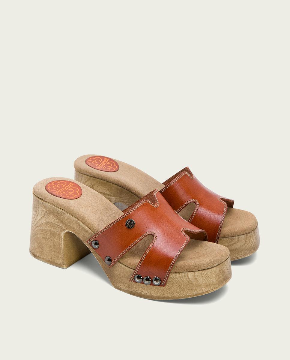 porronet SANDALIA TACON MEDIO PIEL CUERO MERYL Última moda