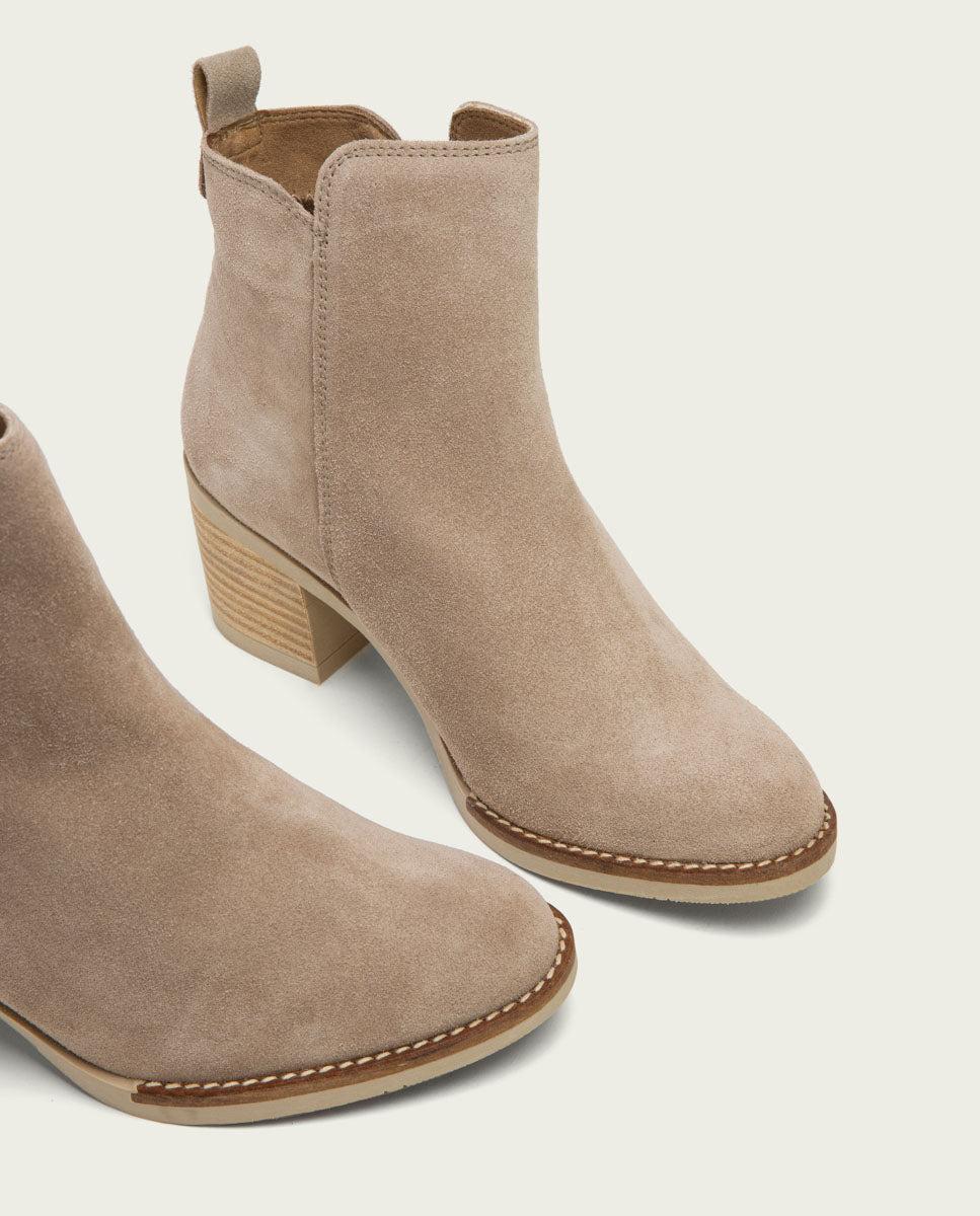 porronet BOTINES DE TACÓN ARENA CREMALLERA NERY Venta caliente