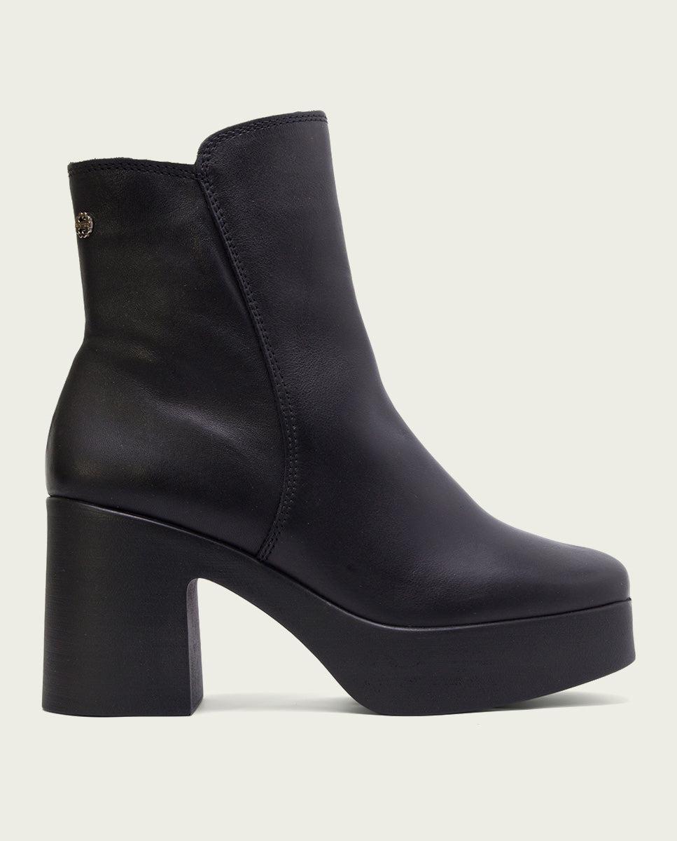 porronet BOTINES DE TACÓN NEGRO CON CREMALLERA LIA En oferta