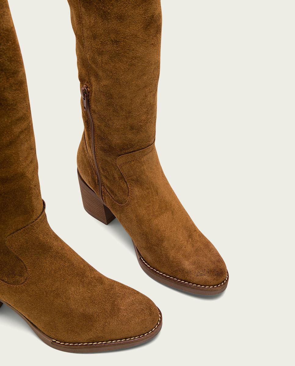 porronet BOTAS DE TACÓN CUERO CON CREMALLERA NORA Ventas relámpago
