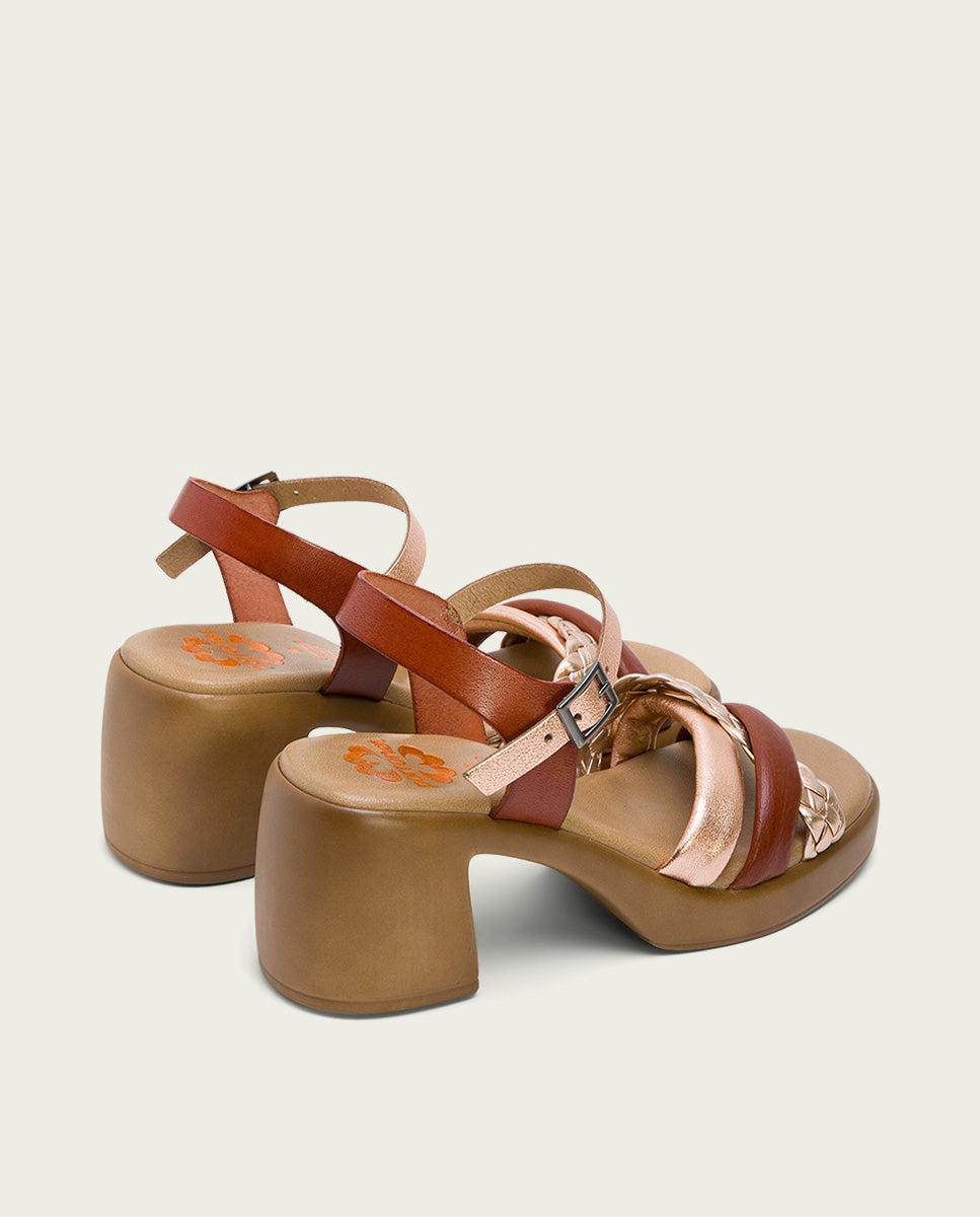 porronet SANDALIA TACON PIEL CUERO ROSE HALEY Grandes descuentos