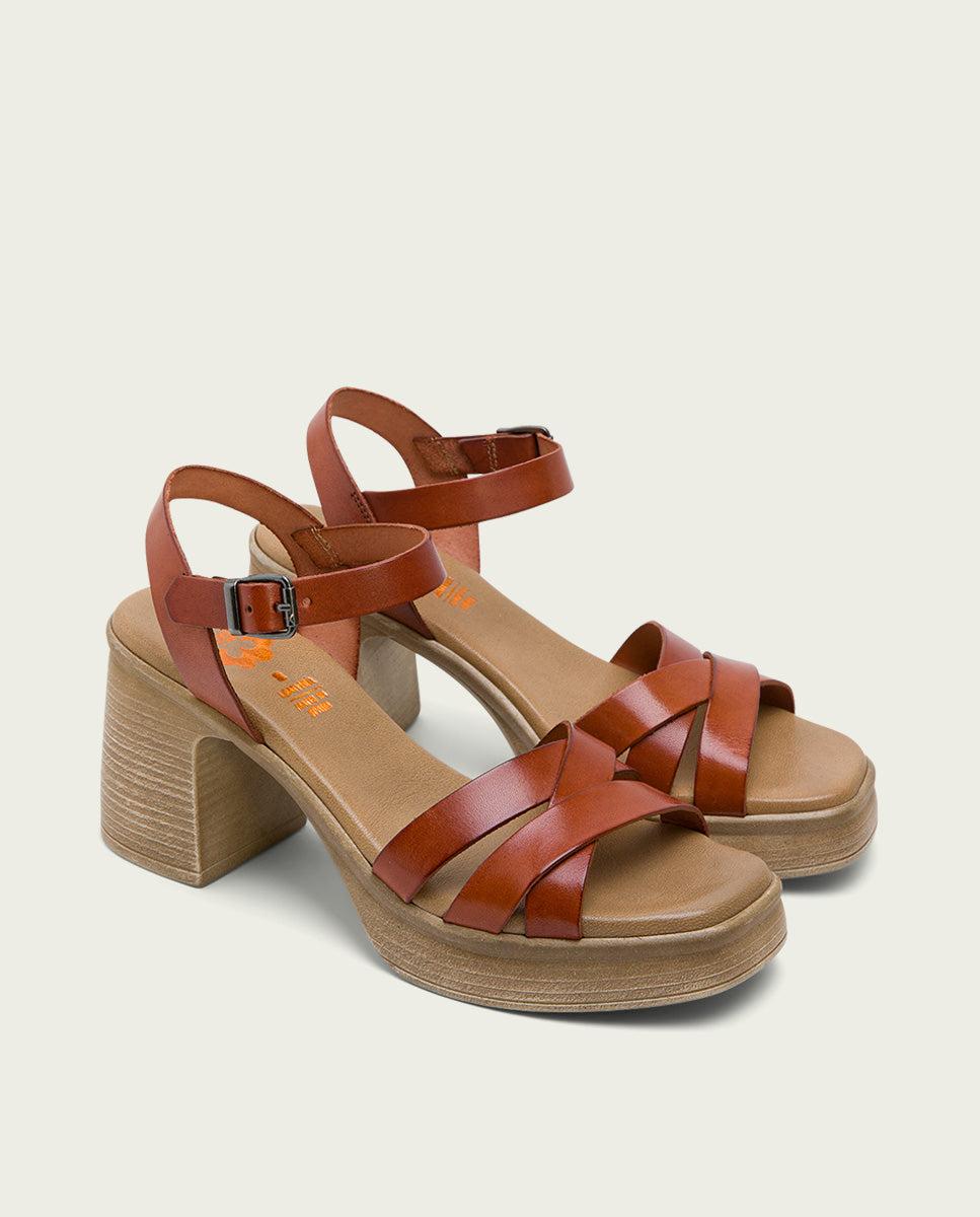 porronet SANDALIA TACON PIEL CUERO ISIS En oferta