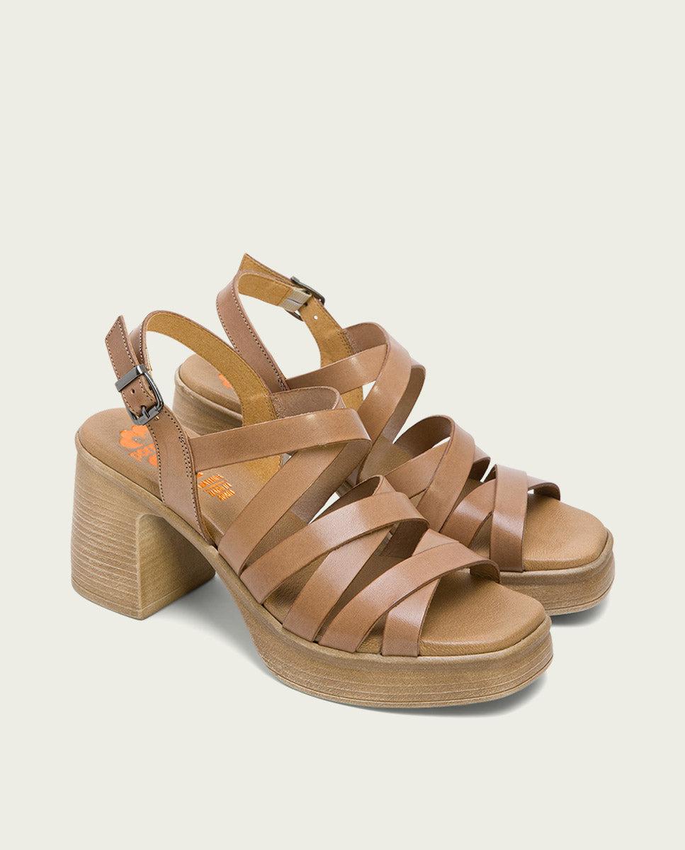 porronet SANDALIA TACON PIEL TAUPE ILA Oferta exclusiva