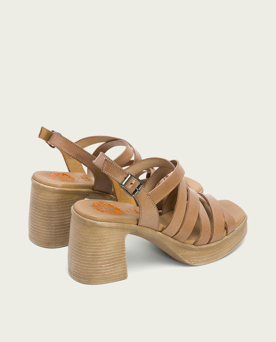 porronet SANDALIA TACON PIEL TAUPE ILA Oferta exclusiva