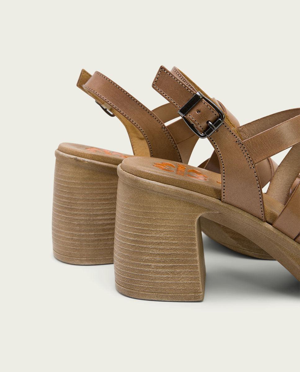 porronet SANDALIA TACON PIEL TAUPE ILA Oferta exclusiva