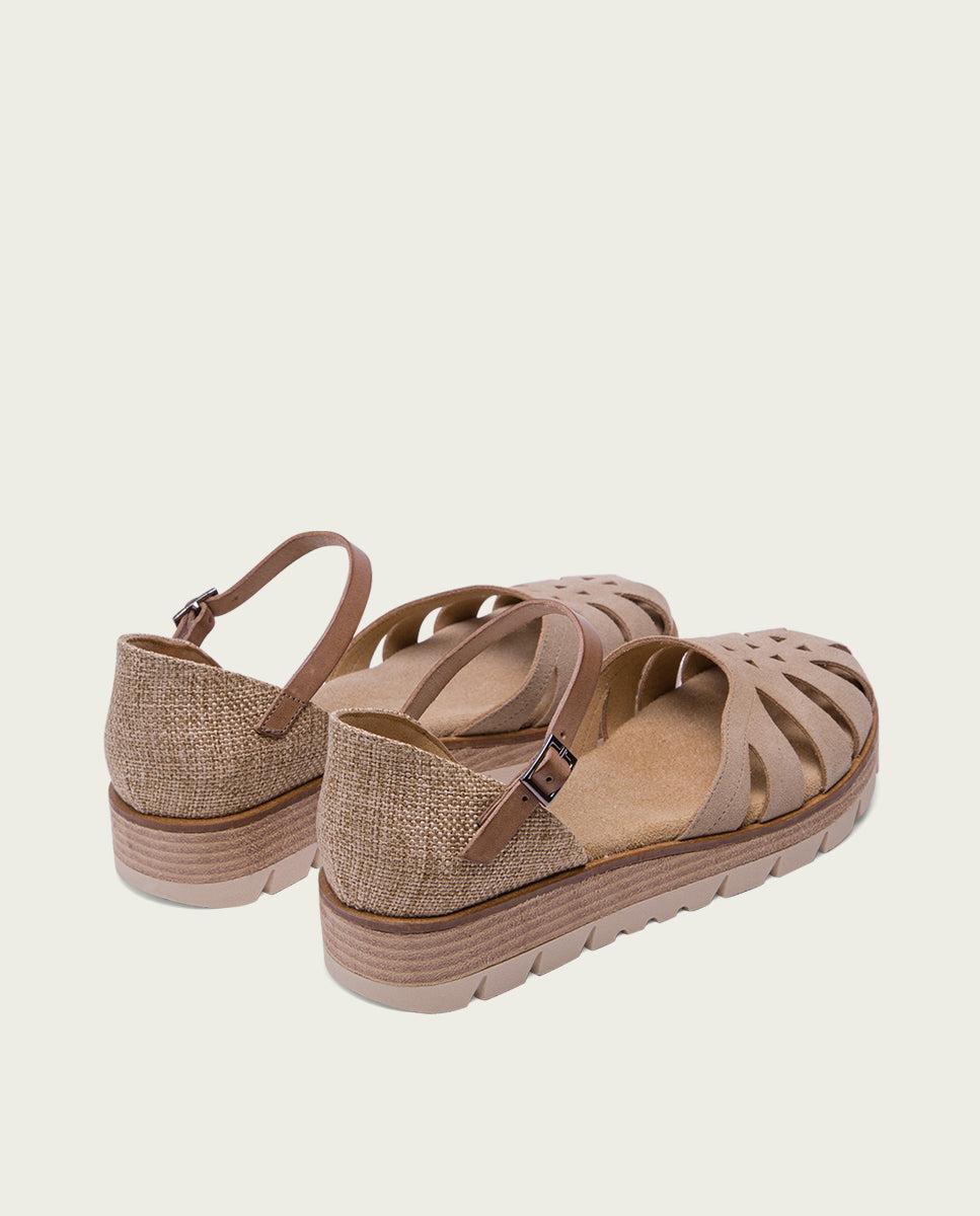 porronet SANDALIA DE SERRAJE ARENA BIANCA Rebajas