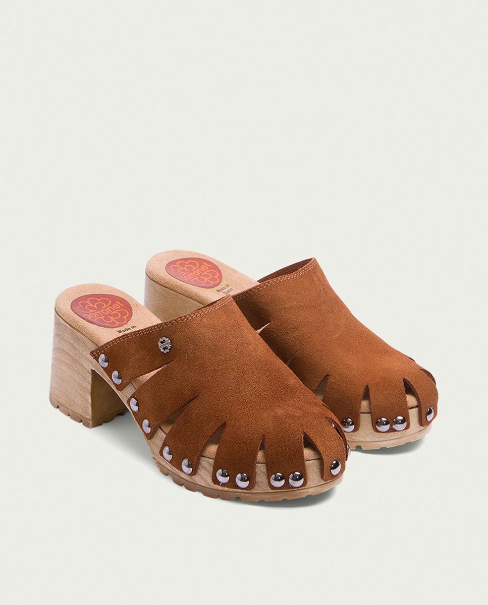 porronet SANDALIA TACÓN SERRAJE CUERO GIA En oferta