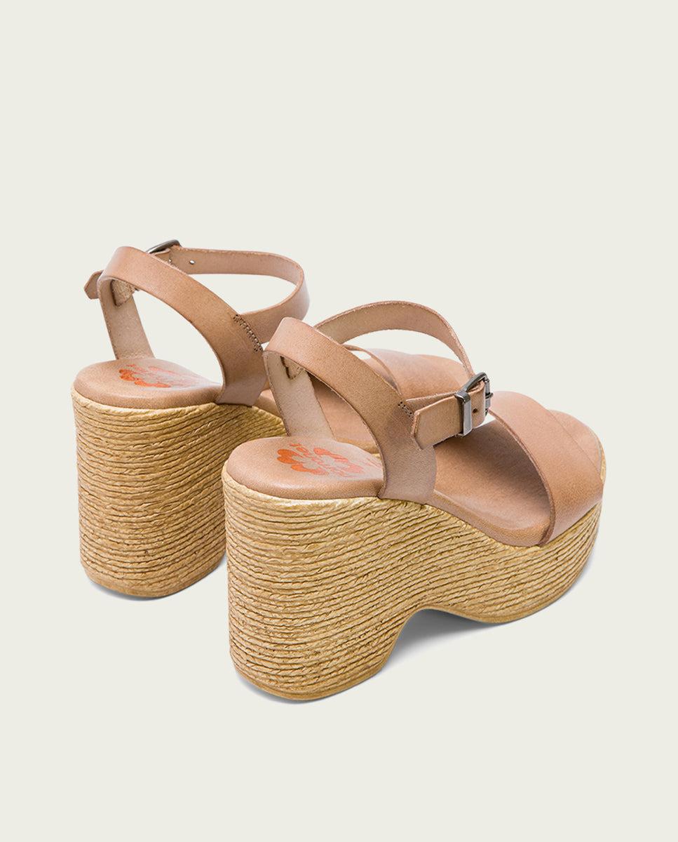 porronet SANDALIA TACON ALTO TAUPE MICHELE Tienda