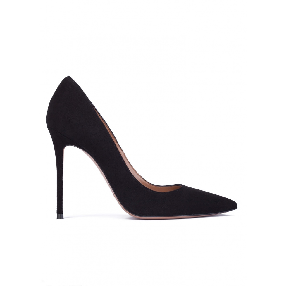 pura lópez Zapatos de salón con tacón alto en ante negro