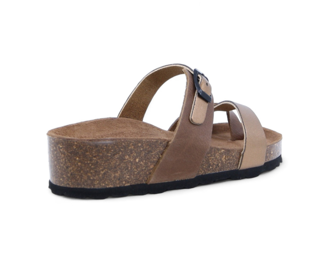 raquel perez Sandalia Dedo Goat 24 Cuero Bronce Mujer Oferta exclusiva
