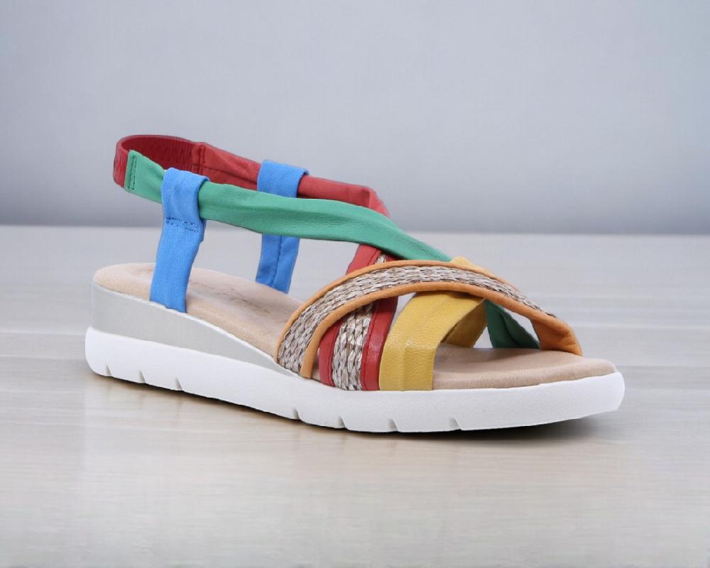 raquel perez Sandalia Casiopea Multicolor Mujer Venta caliente