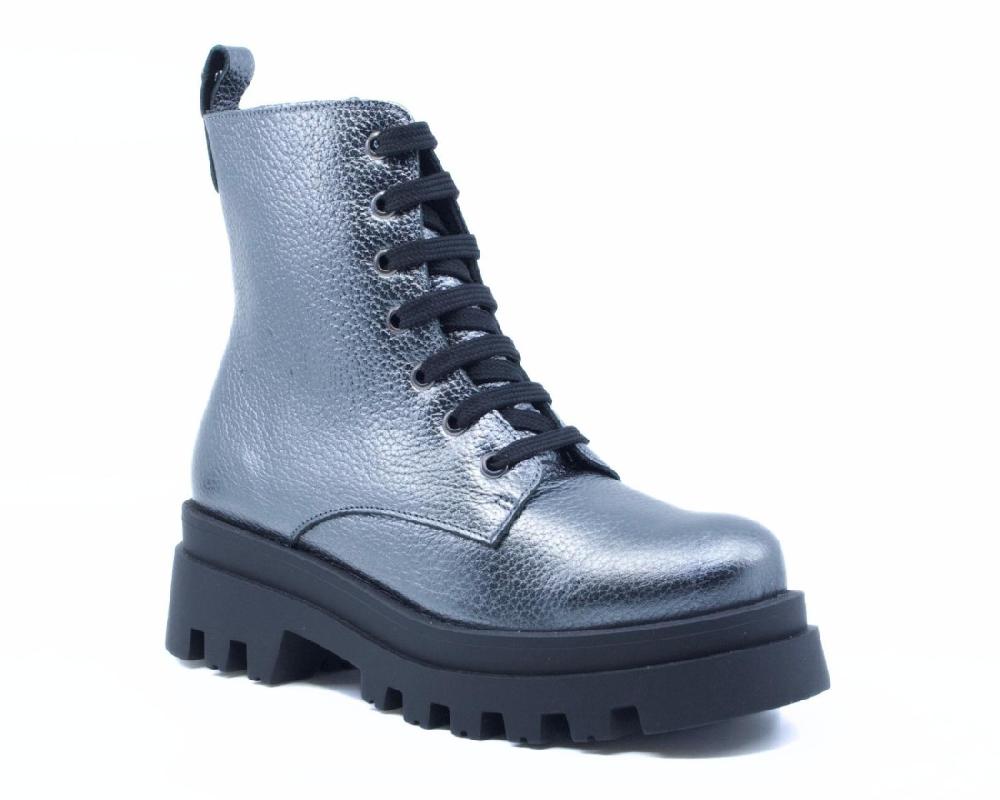 raquel perez Bota Militar Detroit Plata Mujer Tienda