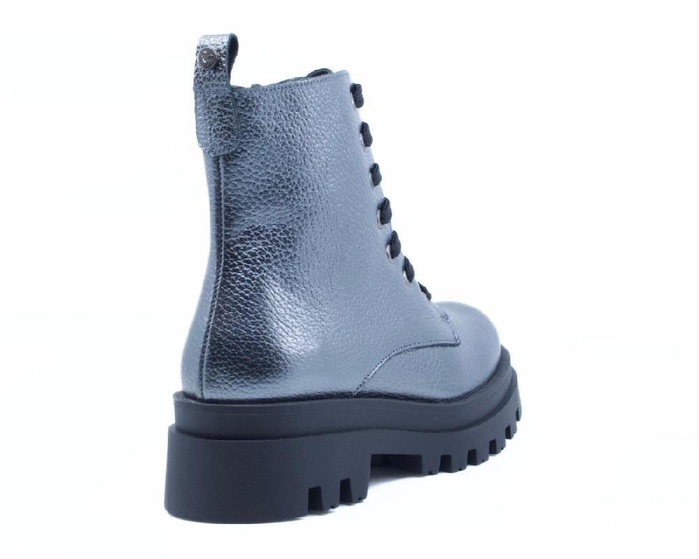 raquel perez Bota Militar Detroit Plata Mujer Tienda