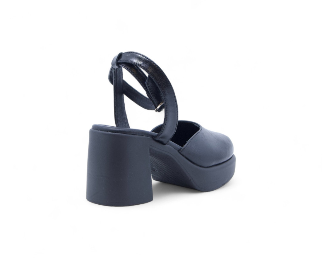 raquel perez Zapato Tacón Pirineos 04 Negro Mujer Outlet online