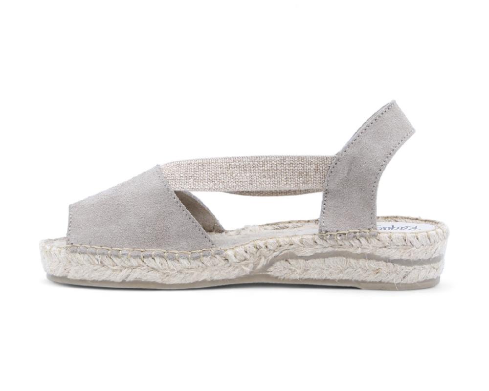 raquel perez Sandalia Esparto Camerun Humo Taupe Mujer Outlet