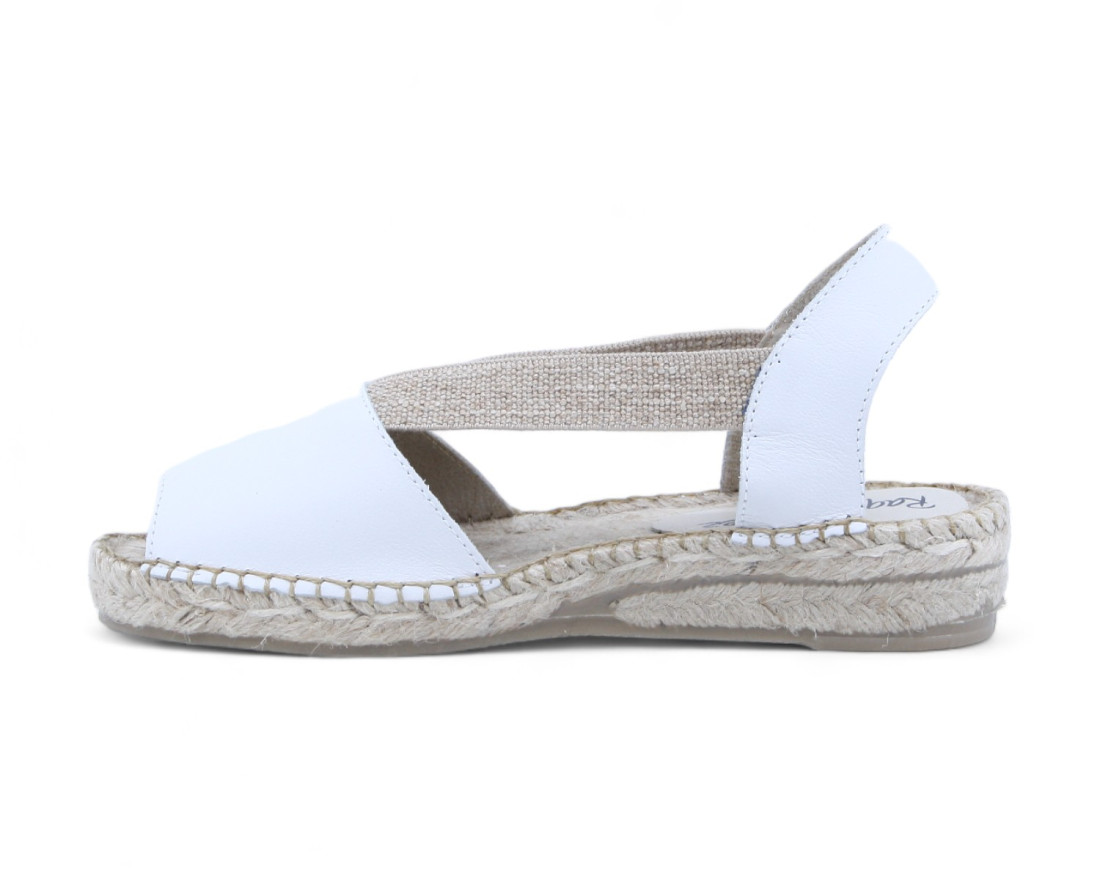 raquel perez Sandalia Esparto Camerun Blanco Mujer Ofertas
