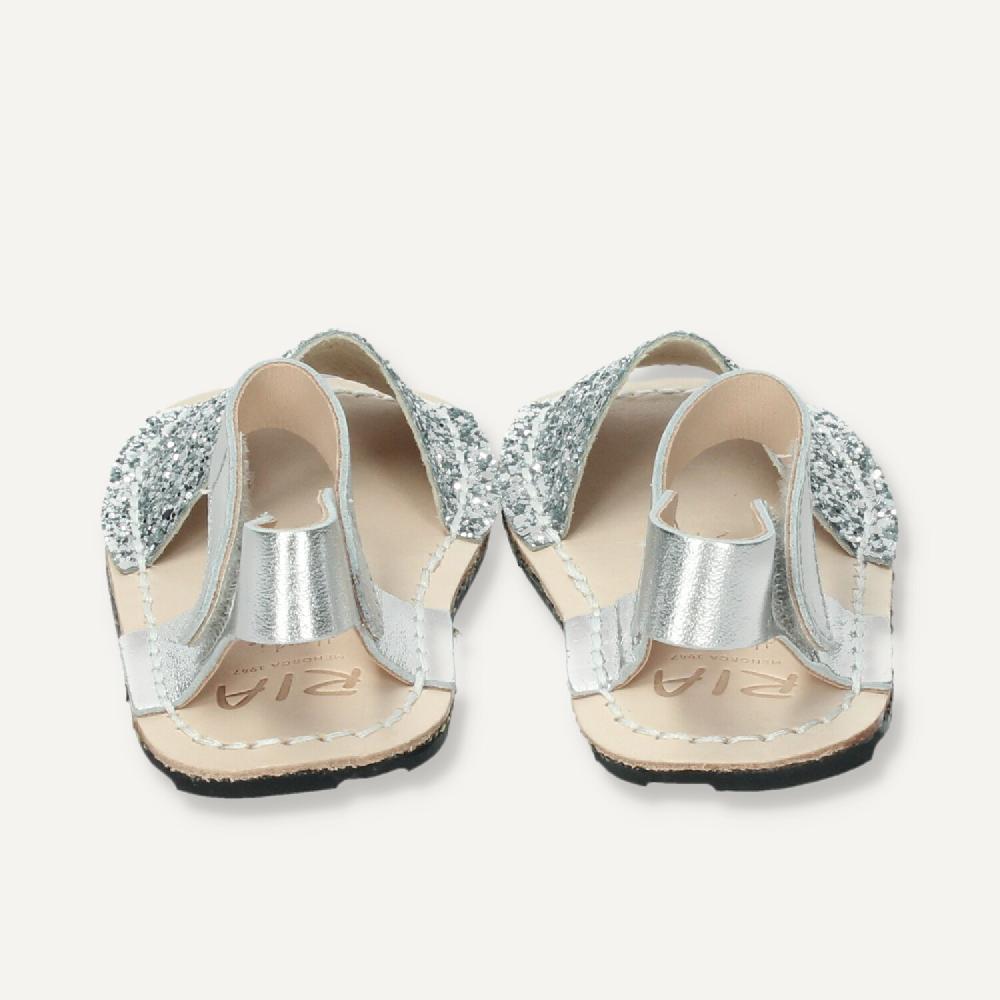 Ria Menorca Menorquina Minimalista Respetuosa Glitter Plata En oferta