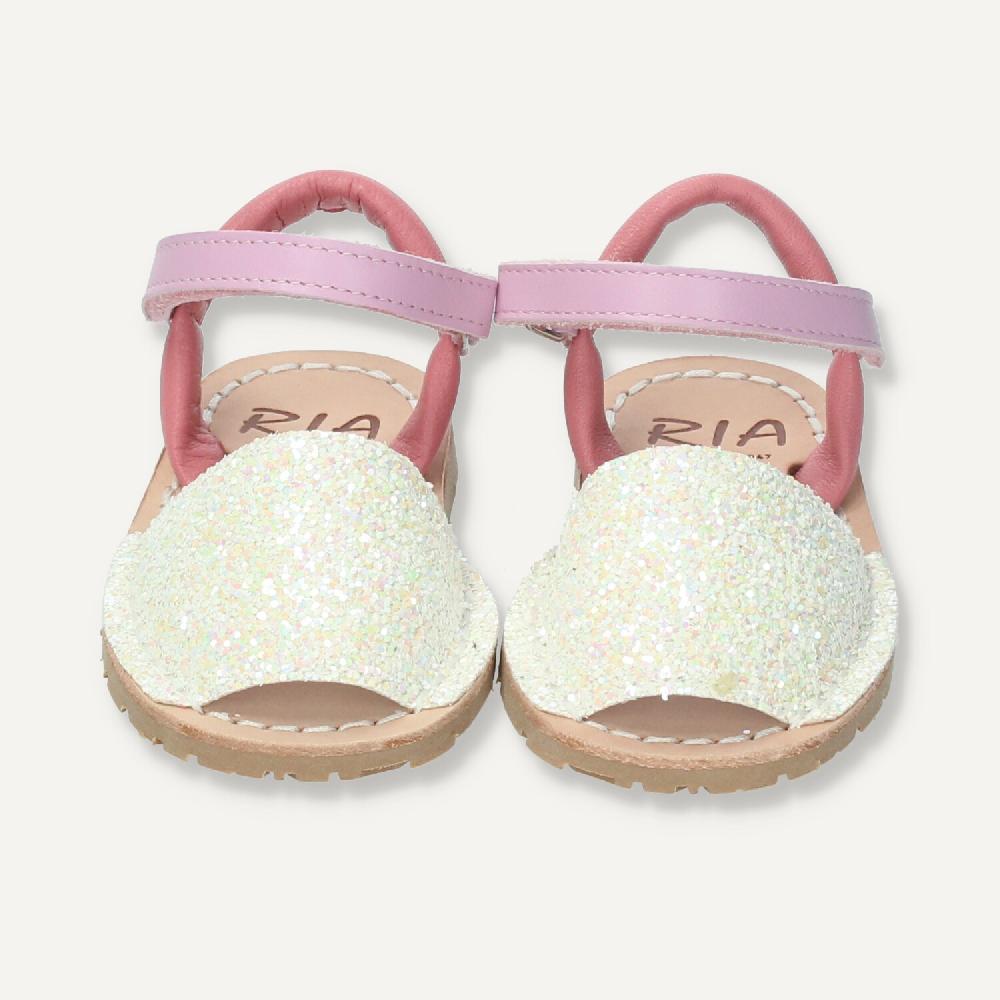 Ria Menorca Menorquina atada Cerdeña Glitter Blanco Ventas relámpago
