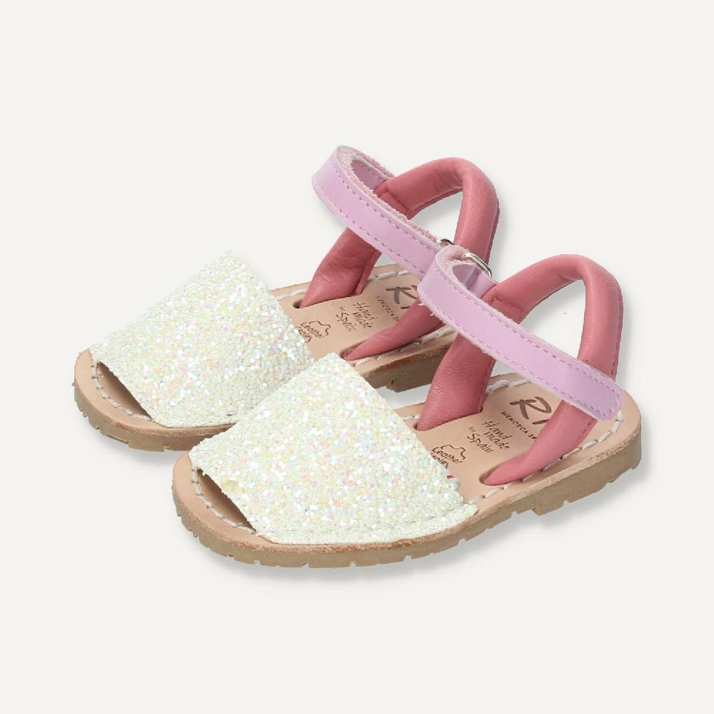 Ria Menorca Menorquina atada Cerdeña Glitter Blanco Ventas relámpago