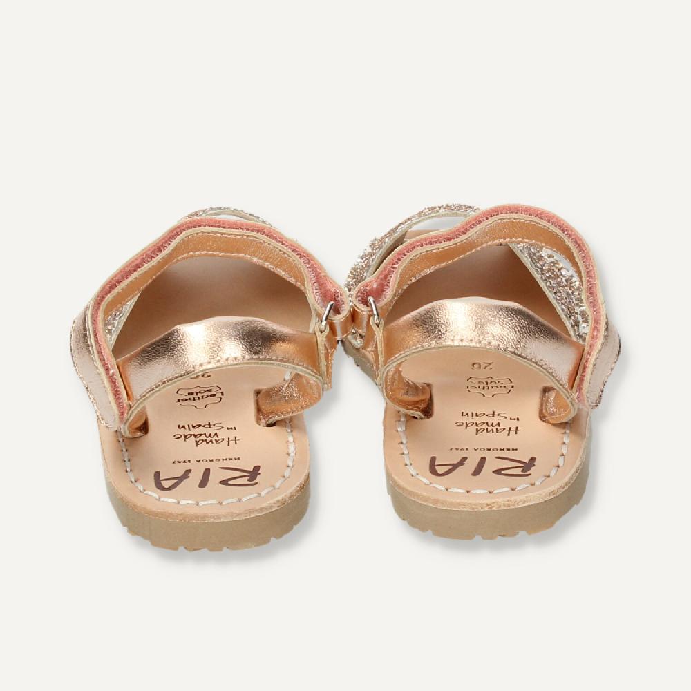 Ria Menorca Menorquina atada Marbella Glitter Peach Mejor oferta