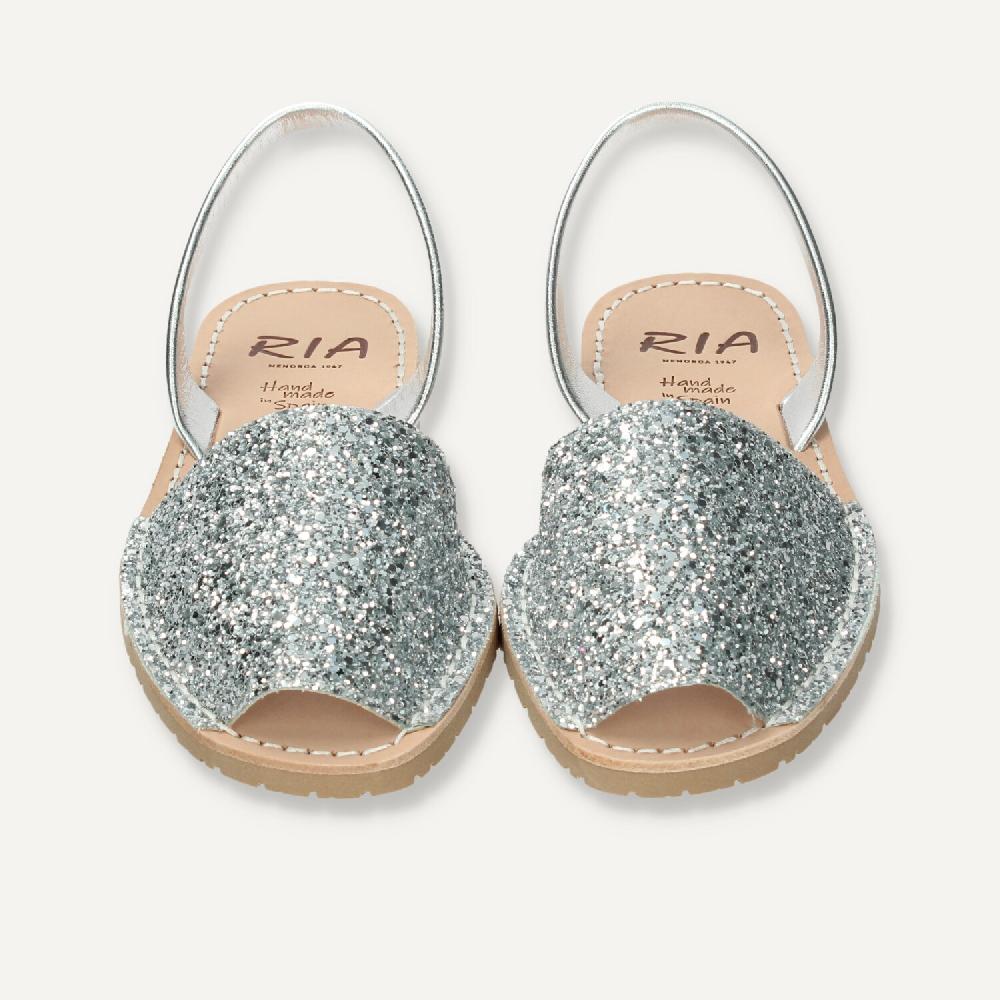 Ria Menorca Menorquina mujer Marbella Glitter Plata Precio de fábrica