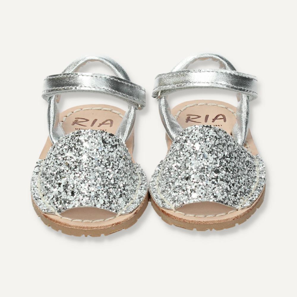Ria Menorca Menorquina atada Marbella Glitter Plata Ahorra y exporta