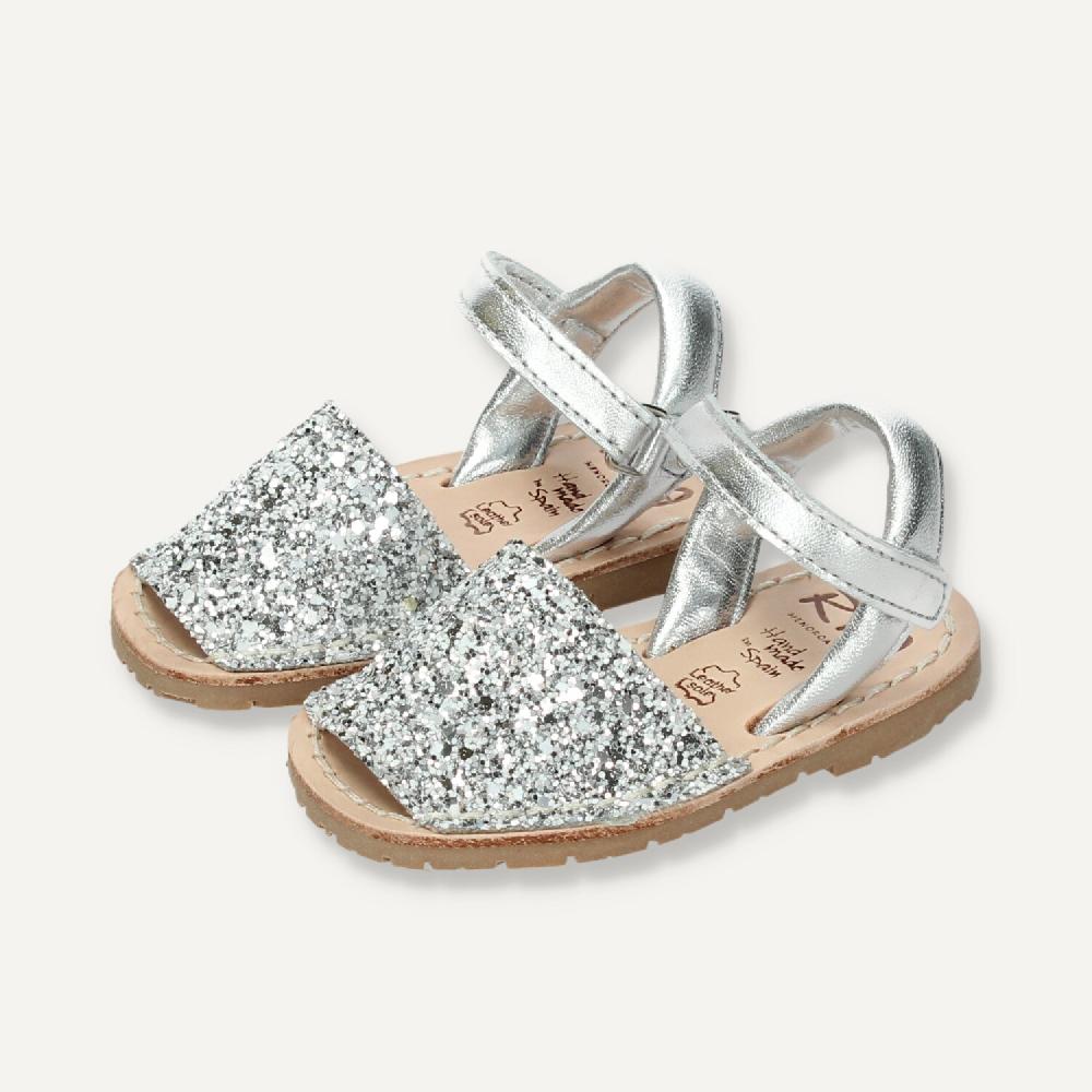 Ria Menorca Menorquina atada Marbella Glitter Plata Ahorra y exporta