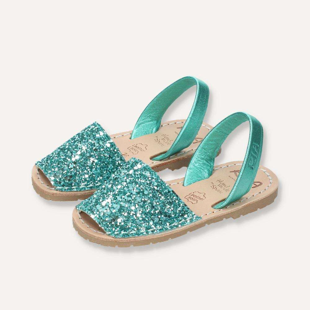 Ria Menorca Menorquina niña Marbella Glitter Jade Descuentos del mes
