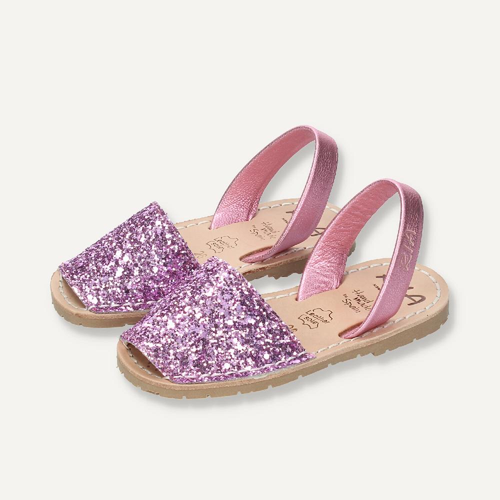Ria Menorca Menorquina niña Marbella Glitter Rosa Oferta exclusiva